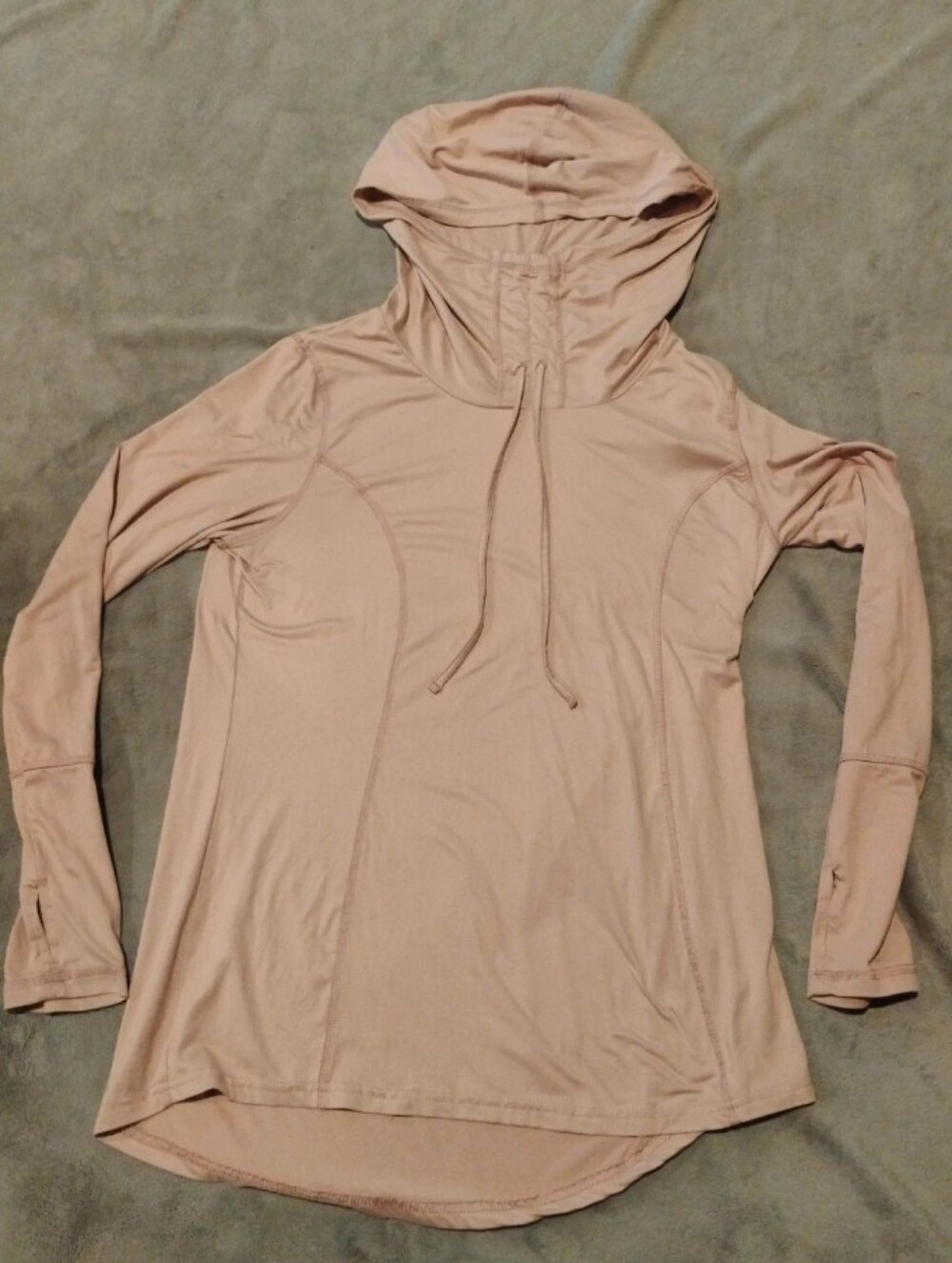 Balance Collection Mauve Pink Hooded Pullover Workout Top - XL